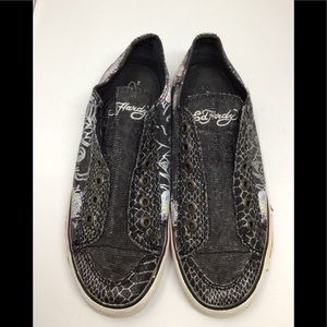 Ed Hardy Christian Audigier Vintage lace less Sneakers